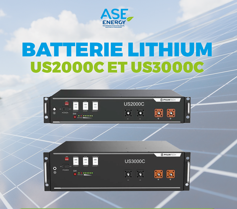 Deux batteries lithium Pylontech 
